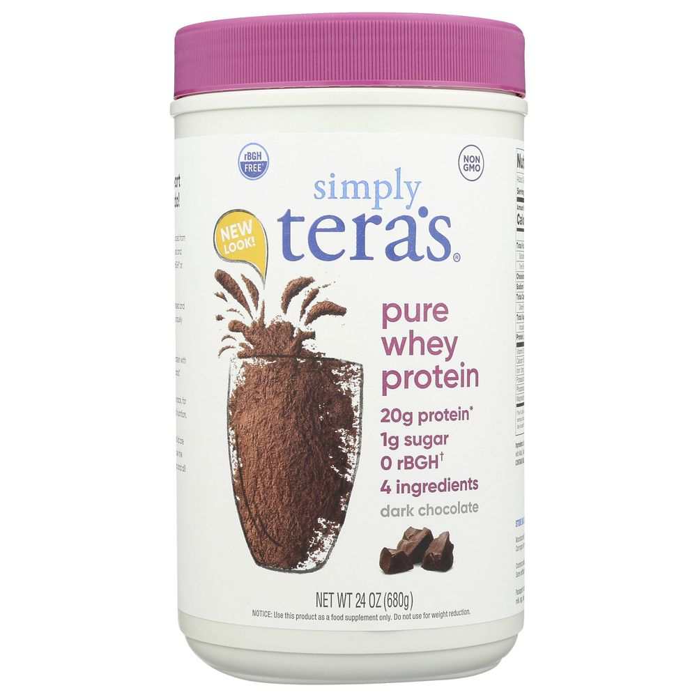 TERA'S WHEY: rBGH Free FairTrade Certified Dark Chocolate Coco Protein