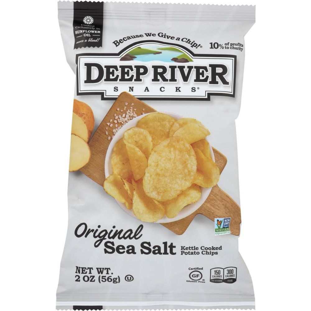 Deep River Snacks: Original Sea Salt Kettle Cooked Potato Chips (2 oz)