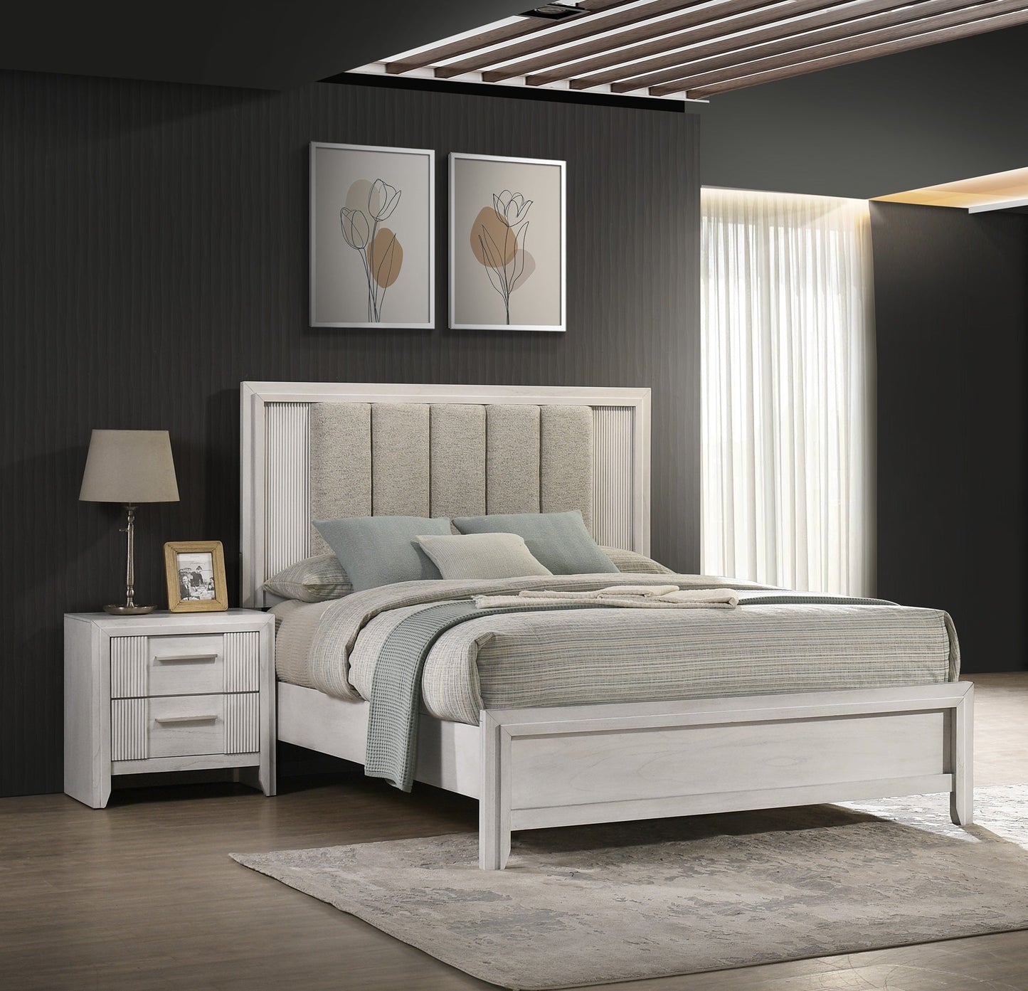 Queen Size Bed - Mist