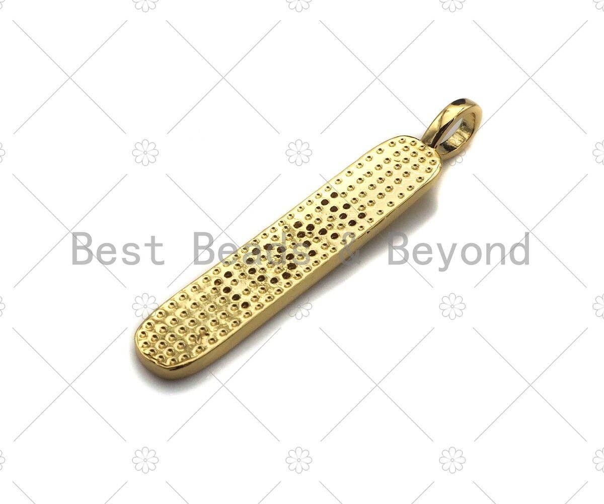 CZ Love Micro Pave LOVE Bar Pendant, Cubic Zirconia Strip Pendant, Love Charm, CZ Micro Pave Pendant, Love Charm, 44x7mm, sku#LK135