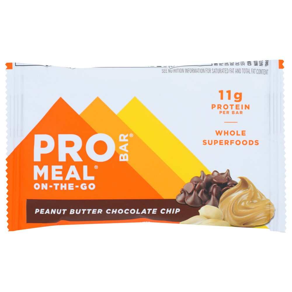 PROBAR Meal Bar: Peanut Butter Chocolate Chip 3oz  Satisfying Snacking