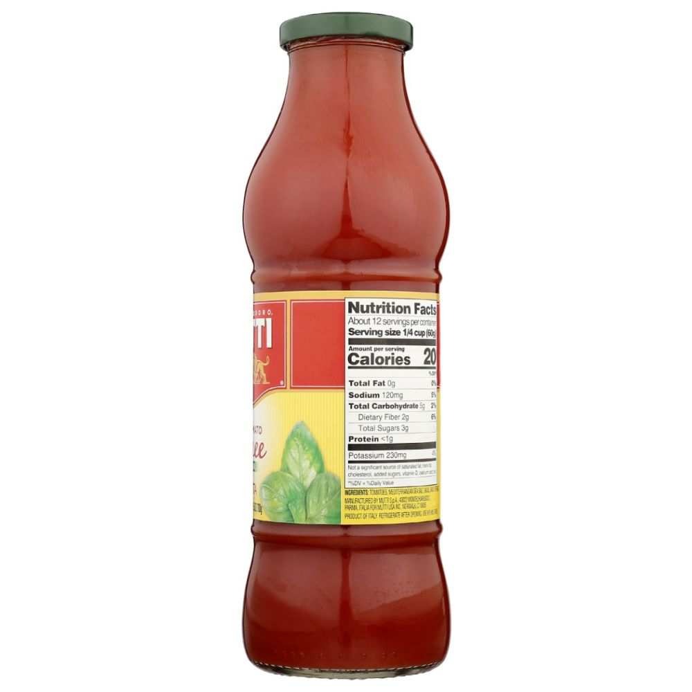 MUTTI: Tomato Puree With Basil Passata, 24.5 oz