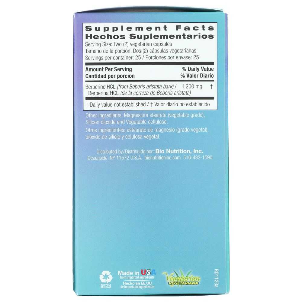 BIO NUTRITION: Advanced Berberine 1200, 50 vc