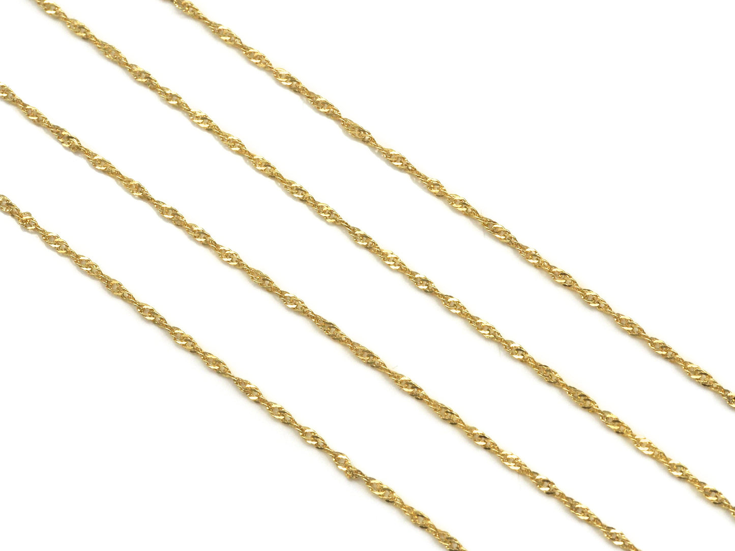 Twisted Dainty Gold chain by yard, sku#LS07