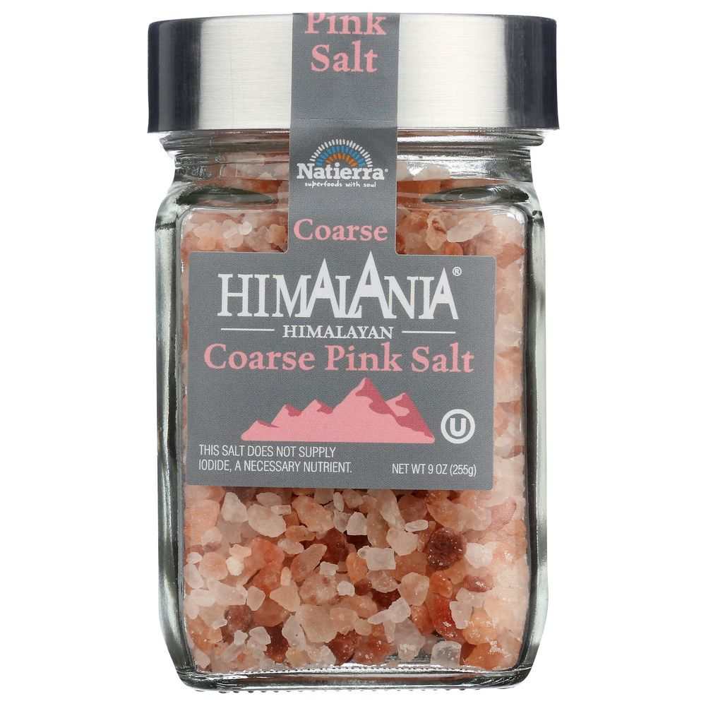 NATIERRA: Himalania Coarse Pink Salt, 9 oz
