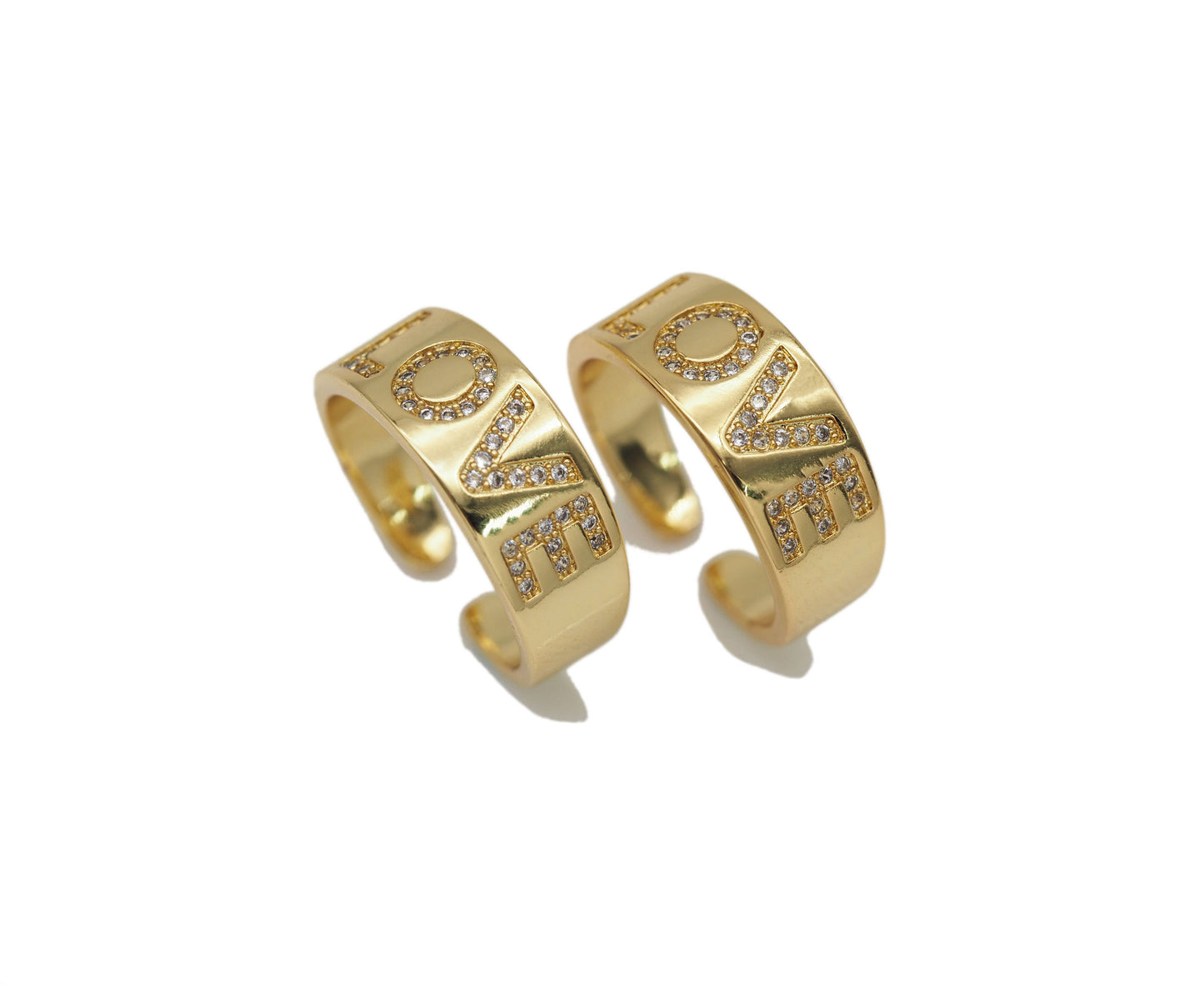 Gold Love Band Ring, SKU#LK574