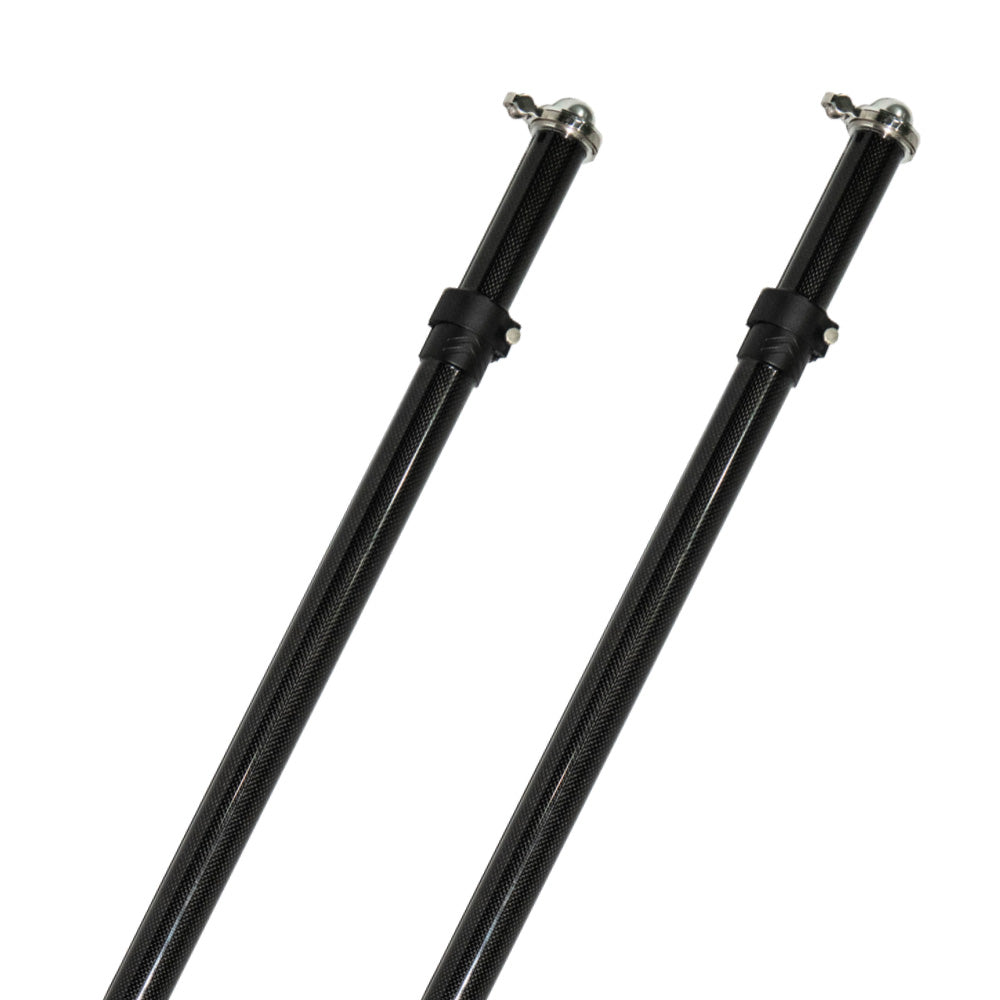 Mâts télescopiques en fibre de carbone TACO Tele-Sun avec sac de transport [T10-7005CF]