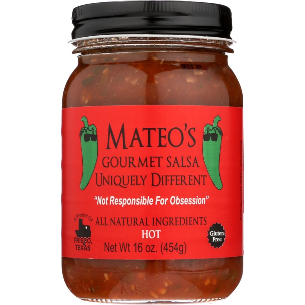 MATEO'S: Gourmet Hot Salsa, 16 Oz
