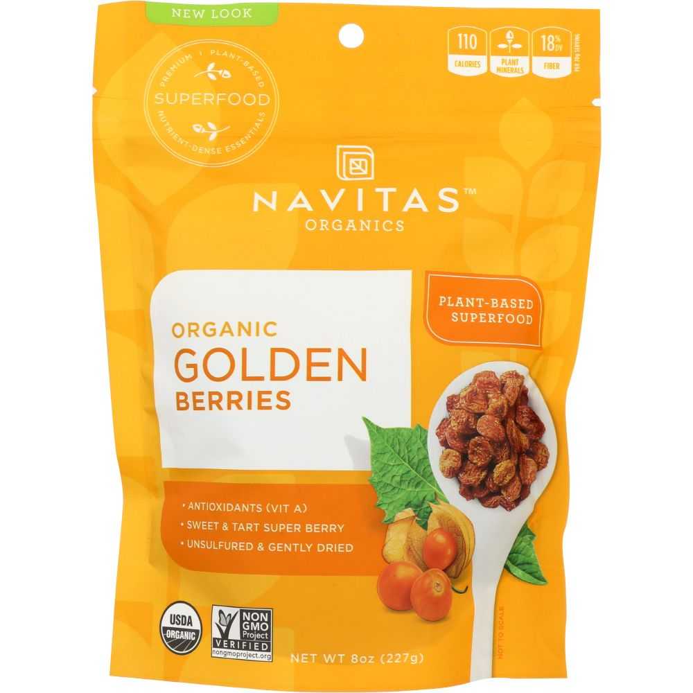 NAVITAS  Organic Golden Berries, 8 oz