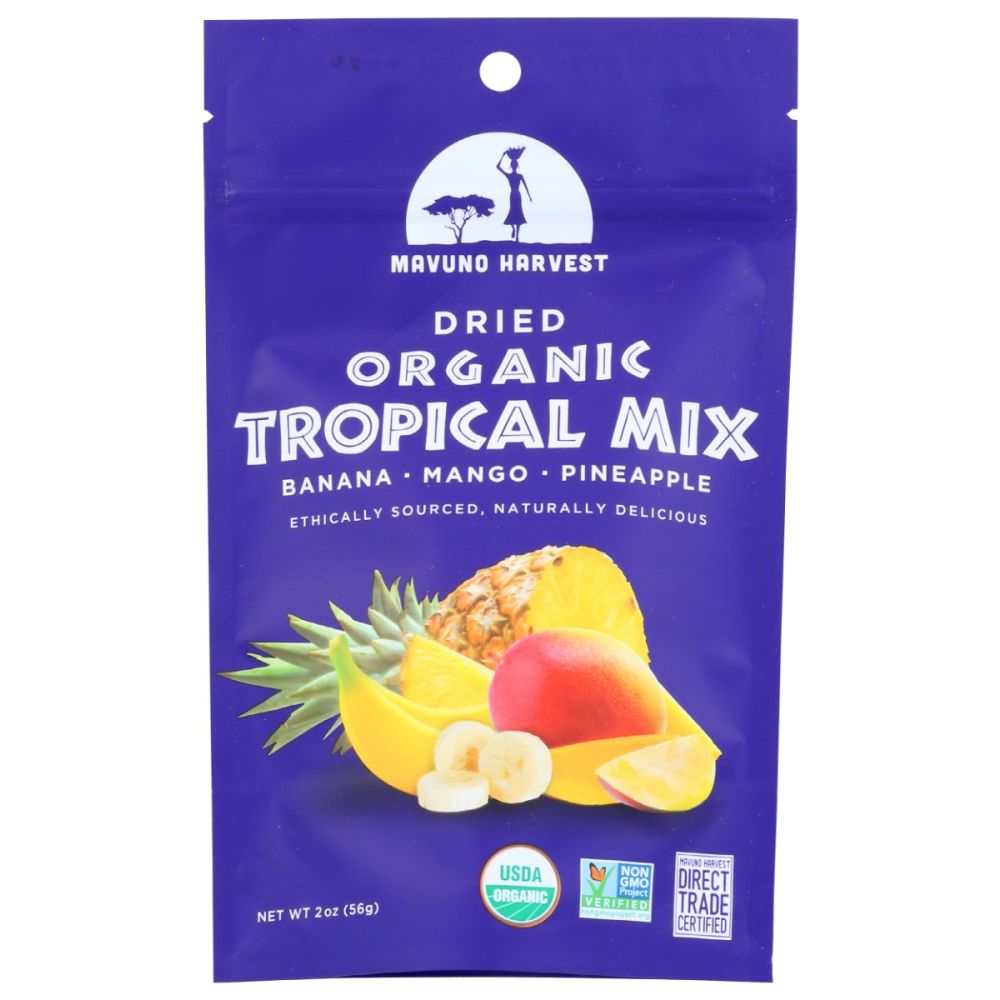 MAVUNO HARVEST: Dried Fruit Organic Tropical Mix, 2 oz