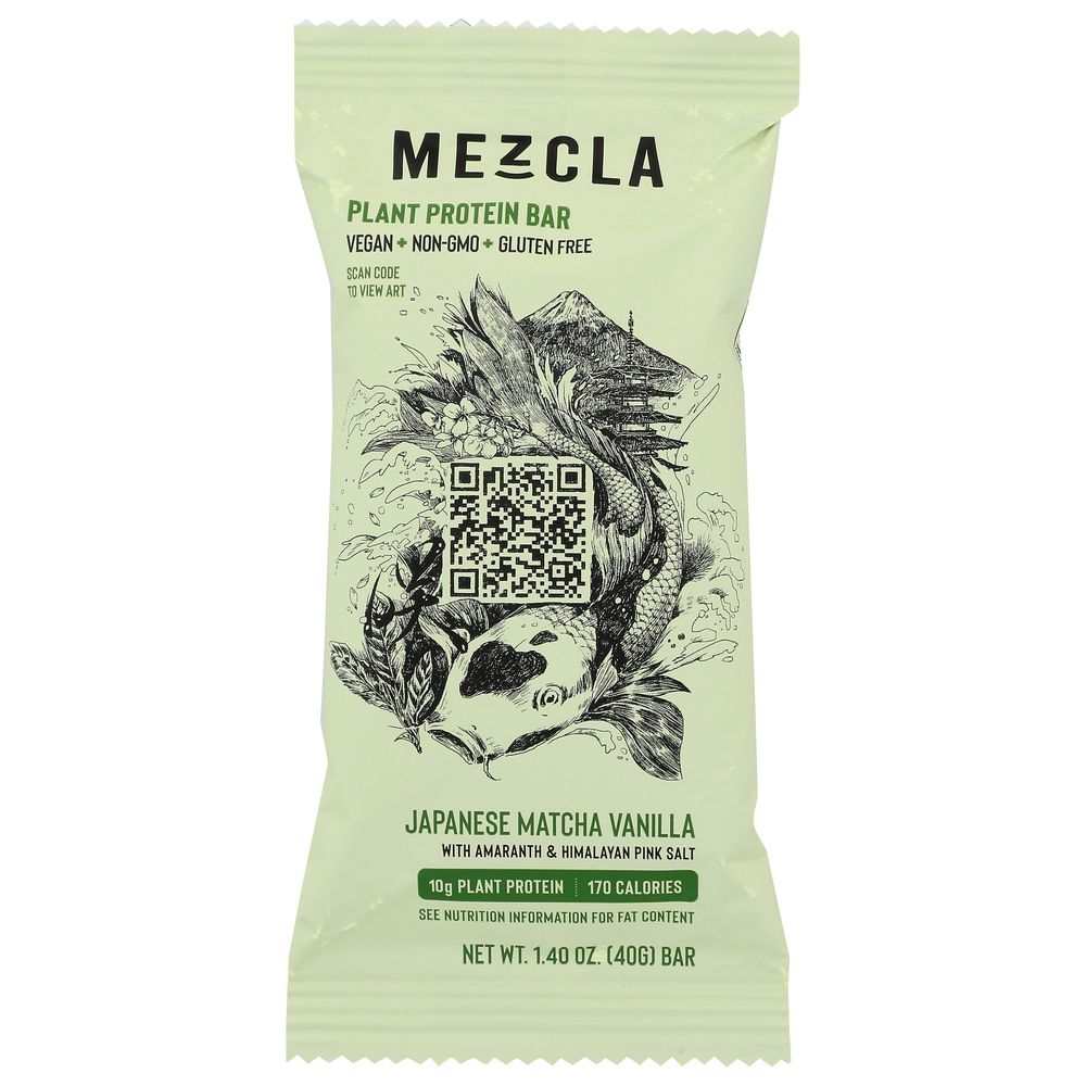 MEZCLA: Japanese Matcha Vanilla Bar, 1.4 oz