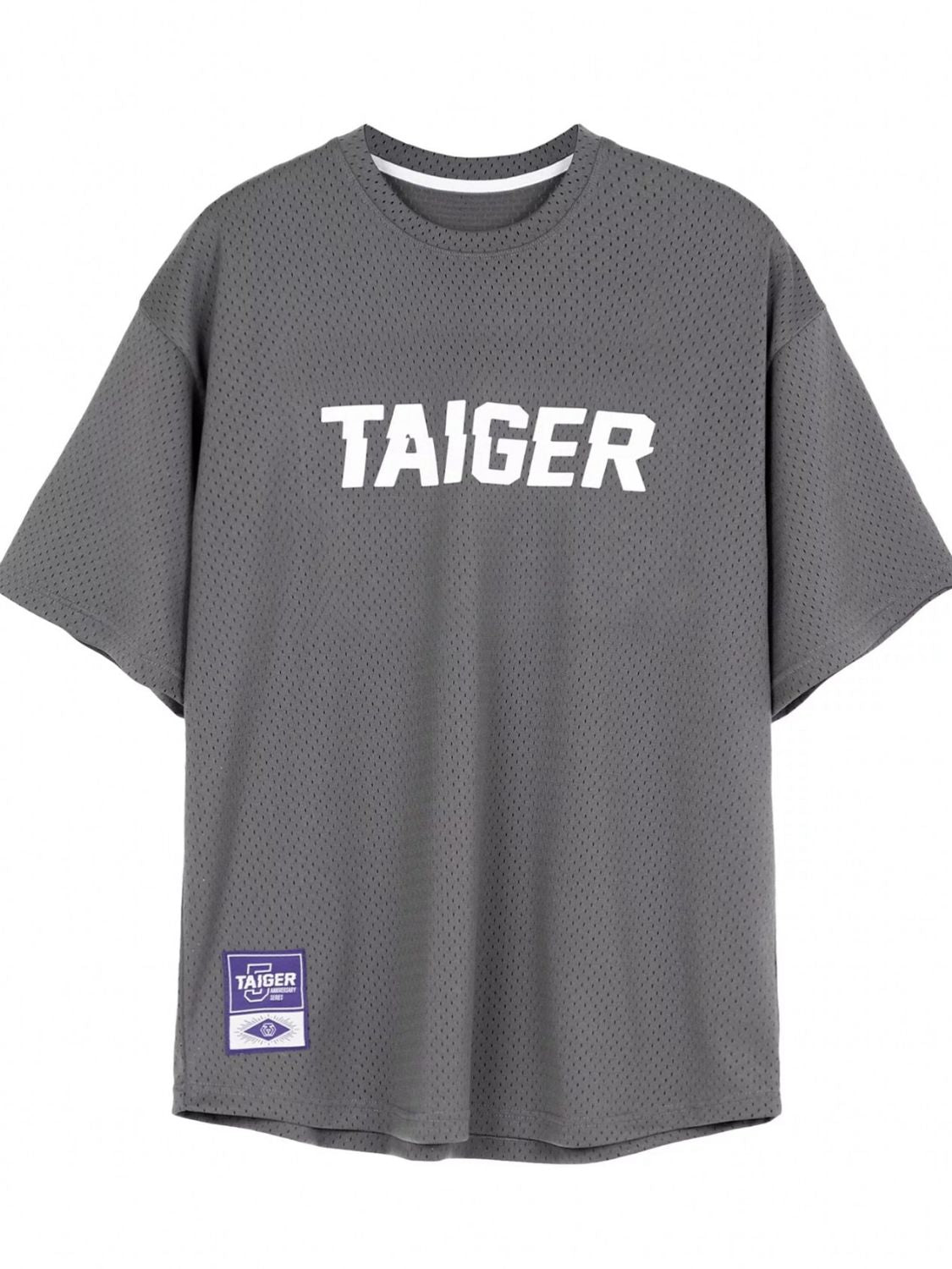 Men's Plus Size Letter Graphic Round Neck Half Sleeve T-Shirt