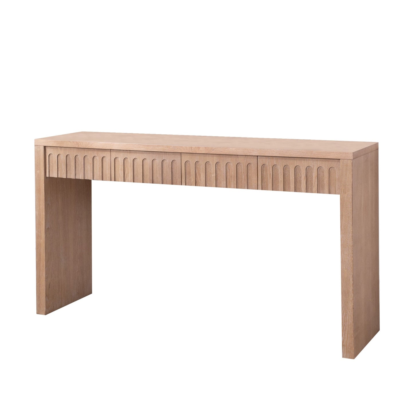 Modern Console Table with 4 Drawers – 59.2" Entryway Table