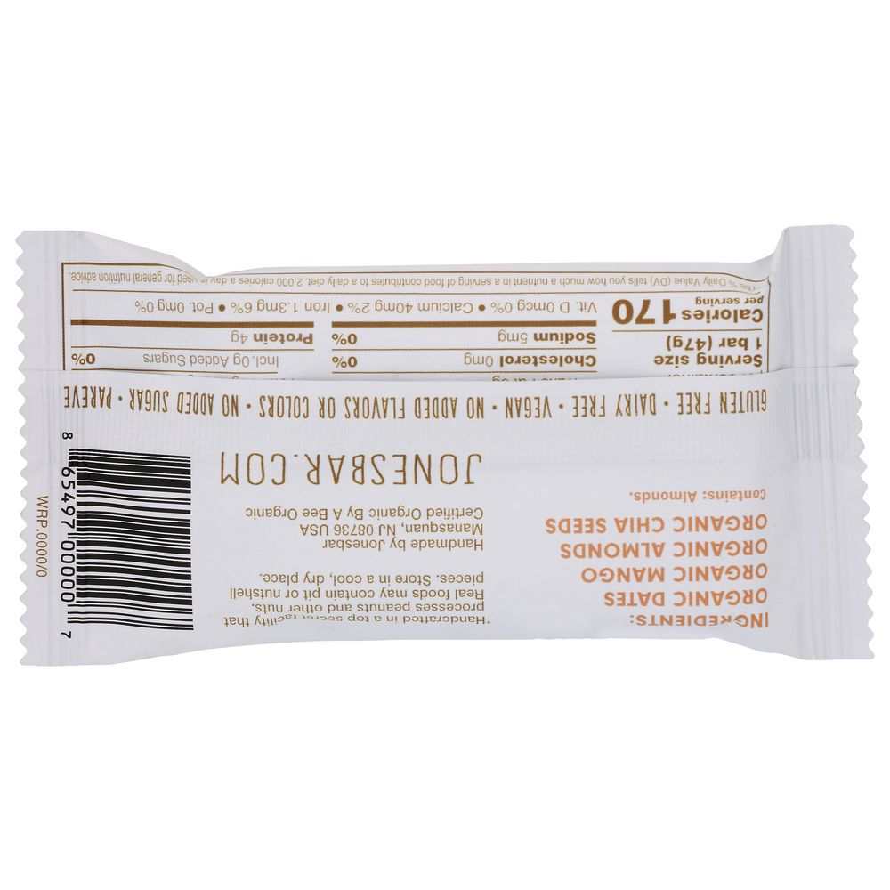 JONESBAR: Mango Snack Bar, 1.7 oz