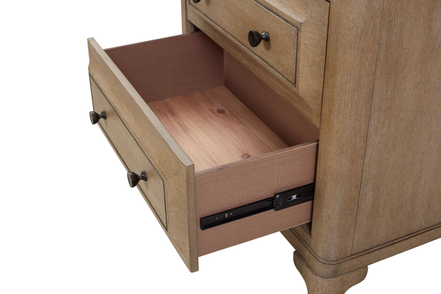 2 Drawer Nightstand With USB Charging Ports