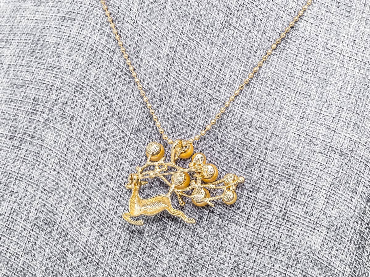 Pave Elk Brooch Jewelry, p40