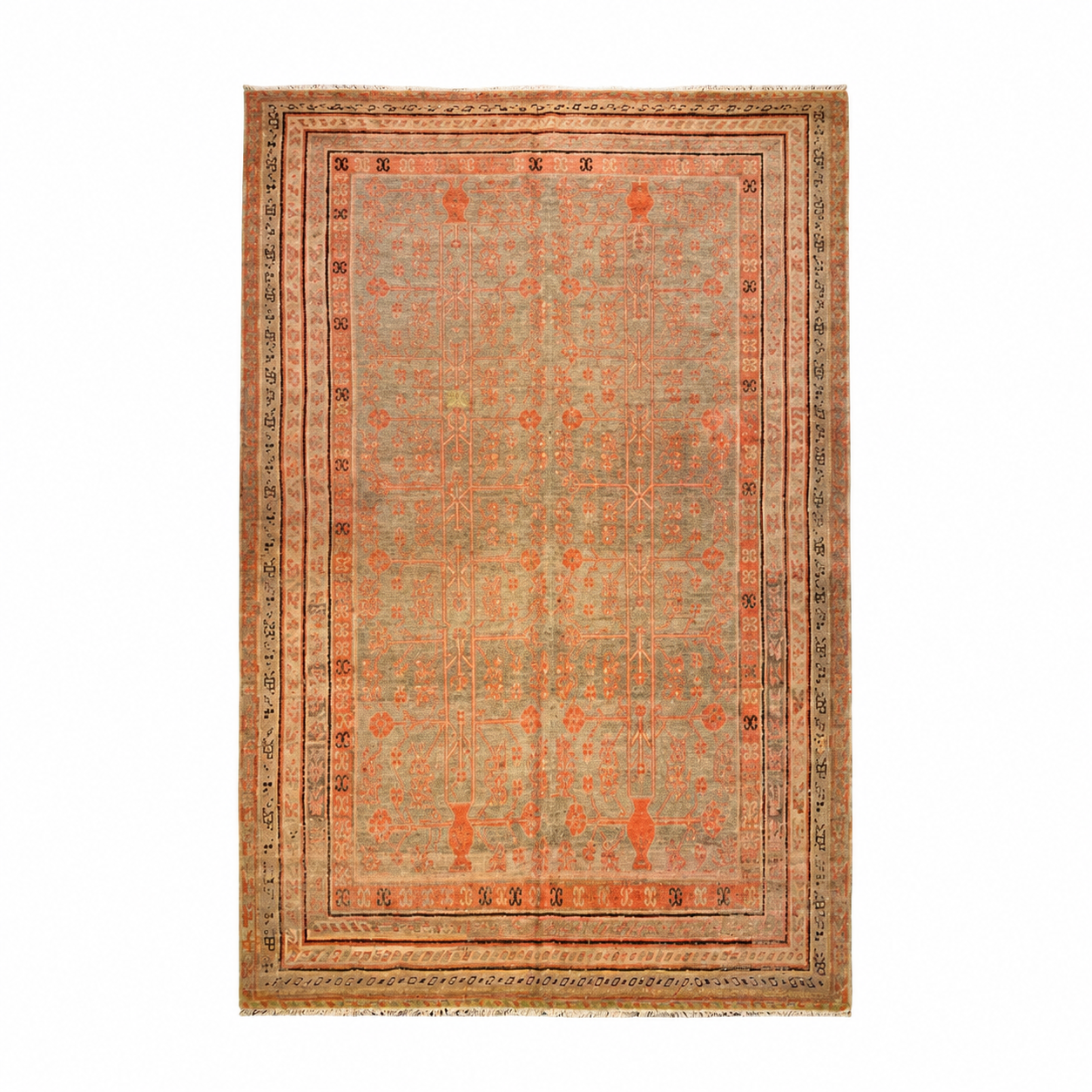 Antique Khotan Samarkand Rug, circa 1910's, 6' x 11' 3"