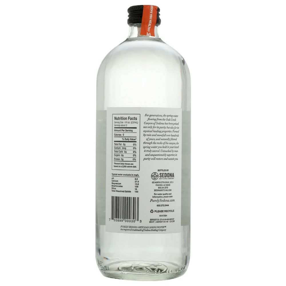 PURELY SEDONA: Water Spring Artesian, 25.4 floz -Pure & Sacred Healing
