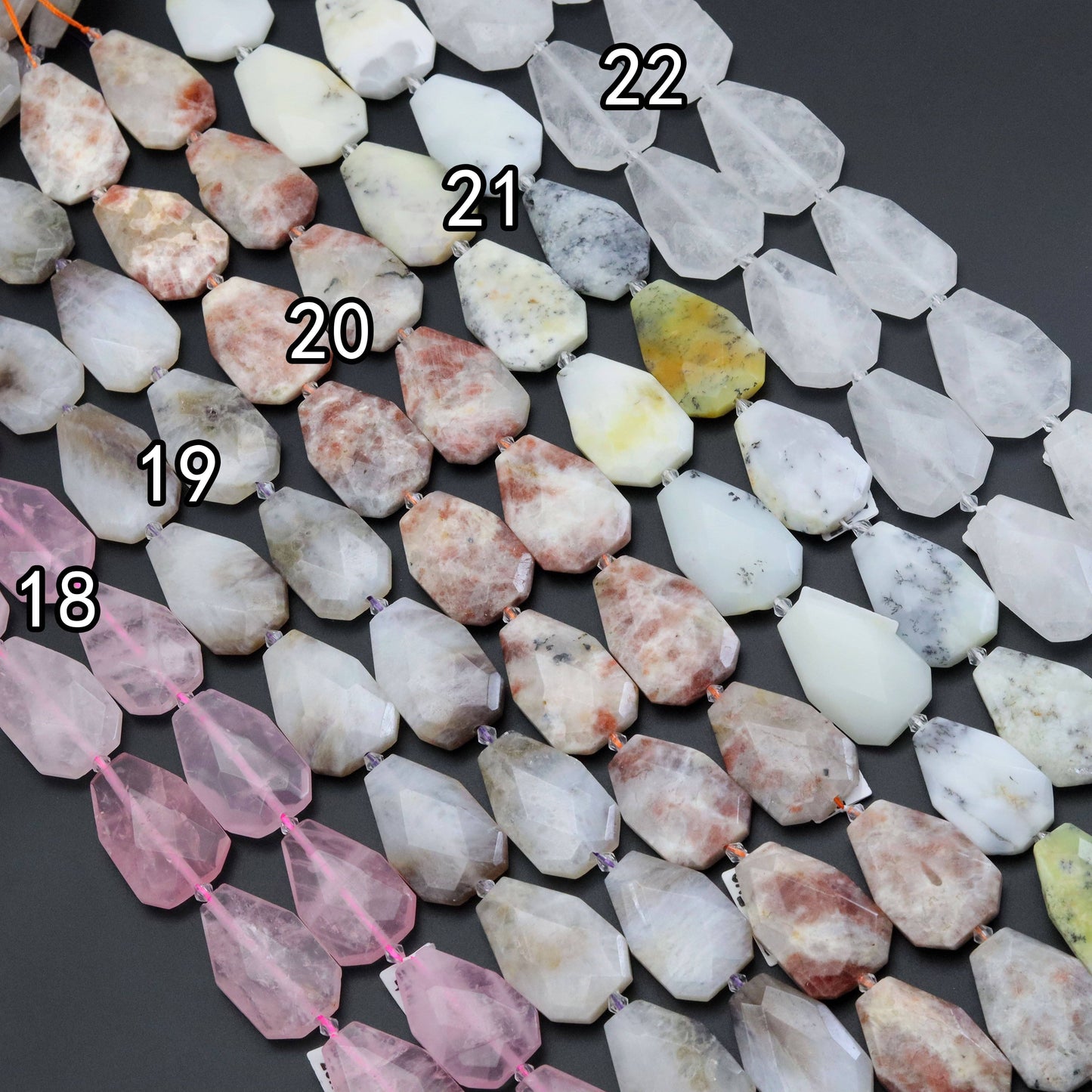 25x40mm Flat Teardrop Beads, Sku#U1816