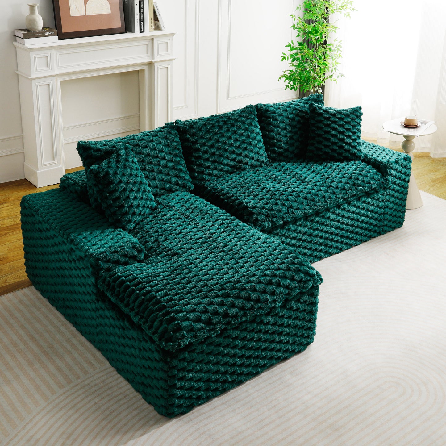 Green Turtle Velvet Versatile Sofa