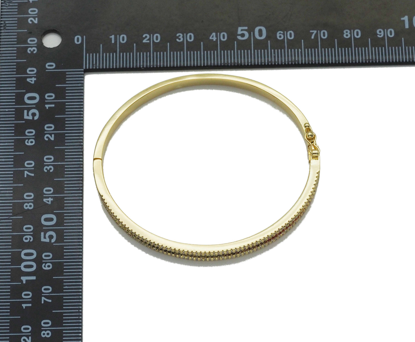 Rainbow Baguette CZ Bracelate,Sku#X351