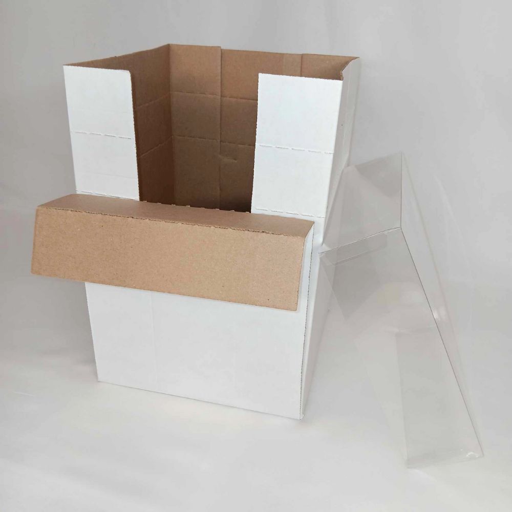 調節可能ケーキ／ベーカリー輸送ボックス - 8" x 8" x 12" - 3個入り