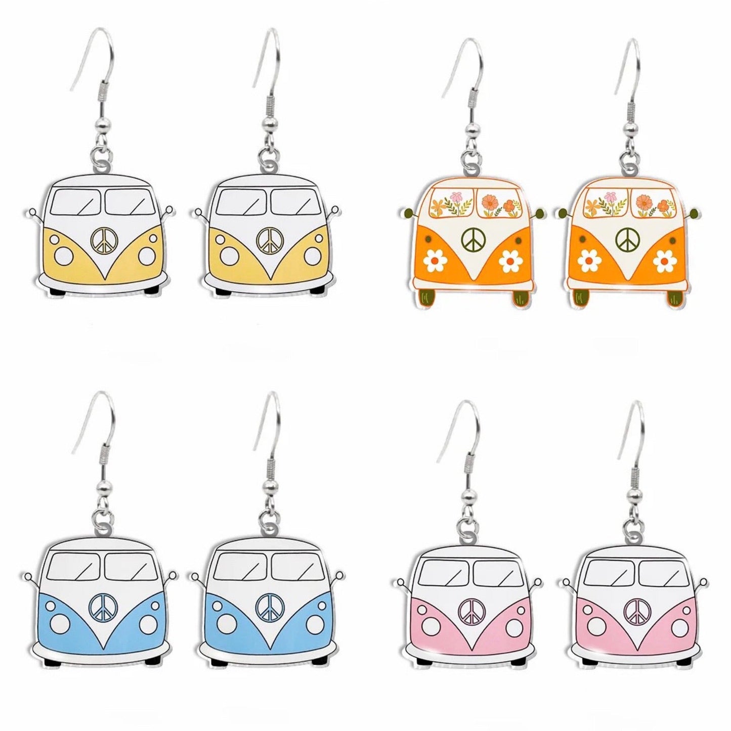 Adorable Vintage Van Earrings