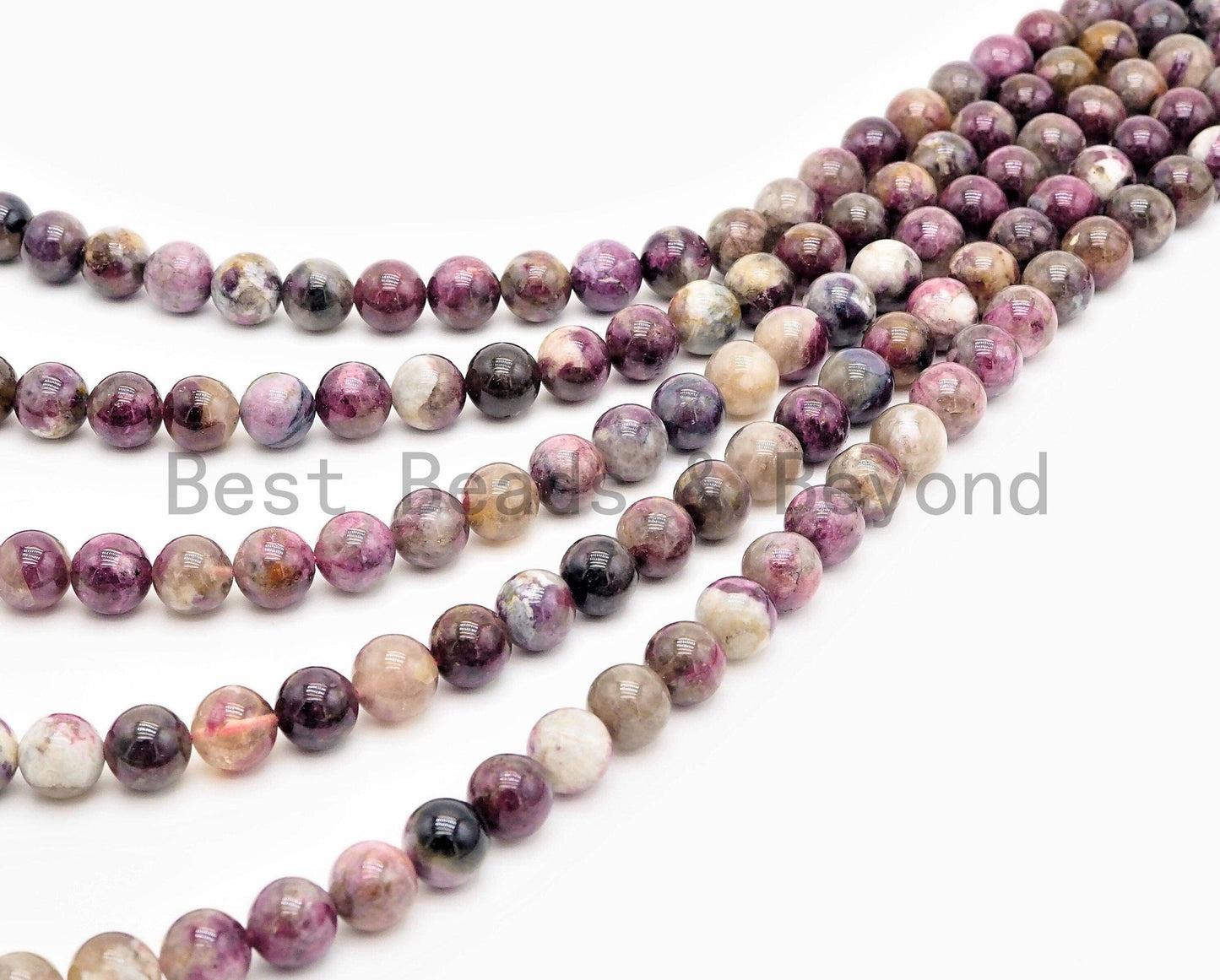 High Quality Natural Tourmaline beads, 6mm/8mm/10mm Round Smooth Natural Tourmaline Gemstone Beads, 15.5inch strand, SKU#U330