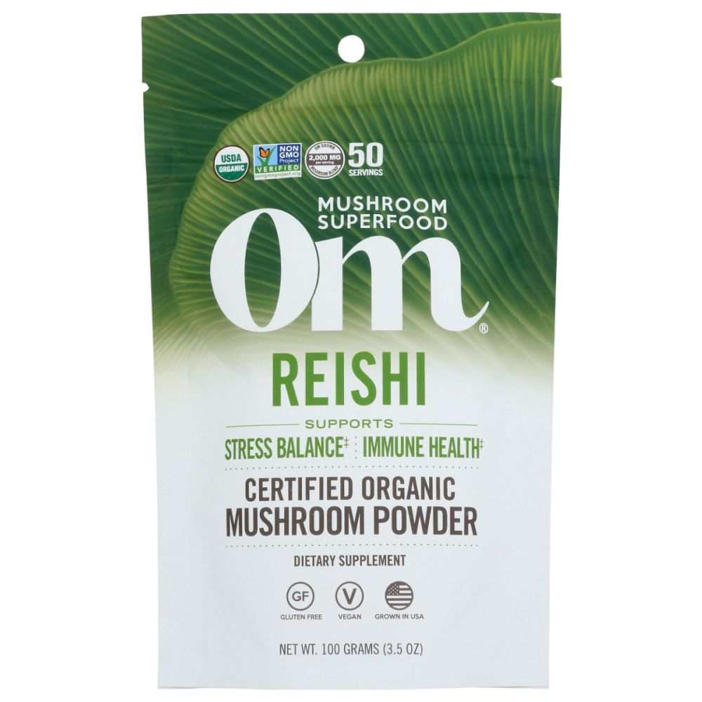 Reishi Mushroom Powder | OM ORGANIC Mushroom Nutrition 100g | Immunity