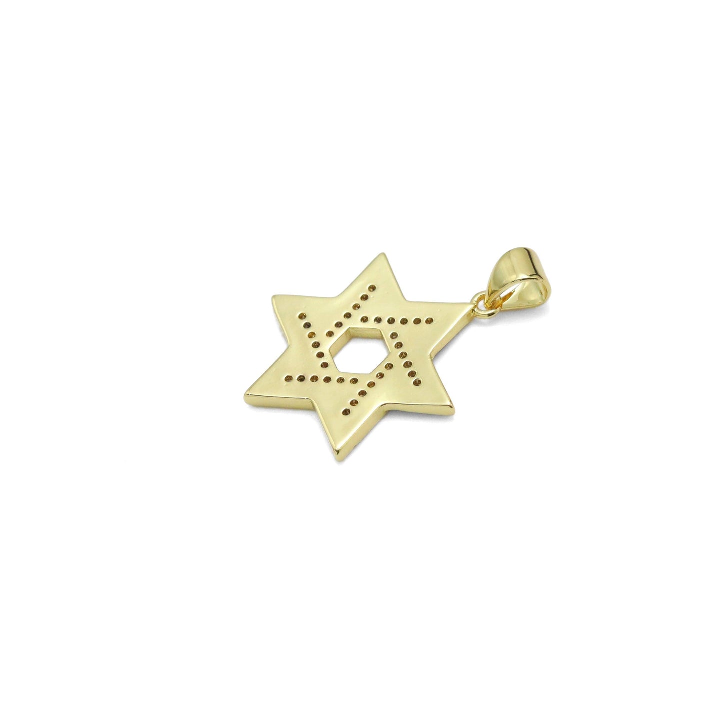 CZ Cobalt Enamel Jewish Star of David Jewish, Sku#LX601