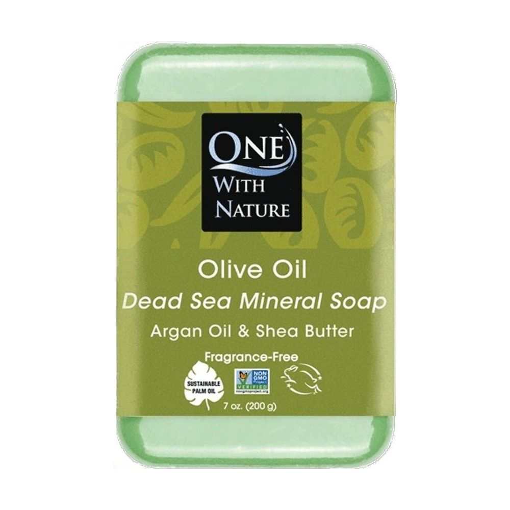 ONE WITH NATURE: Olive oil with Dead Sea Minerals Soap Bar, 7 oz
