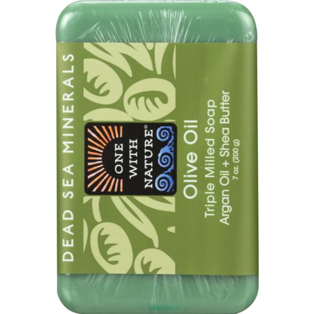 ONE WITH NATURE: Olive oil with Dead Sea Minerals Soap Bar, 7 oz