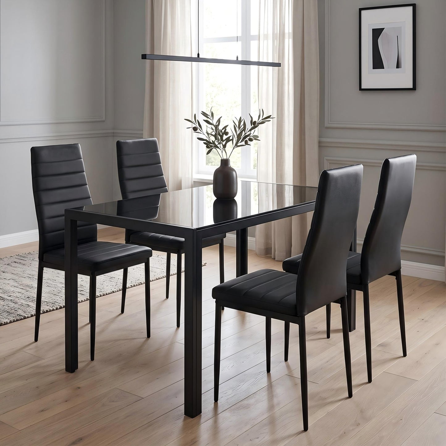 5 Pieces Dining Table Set for 4