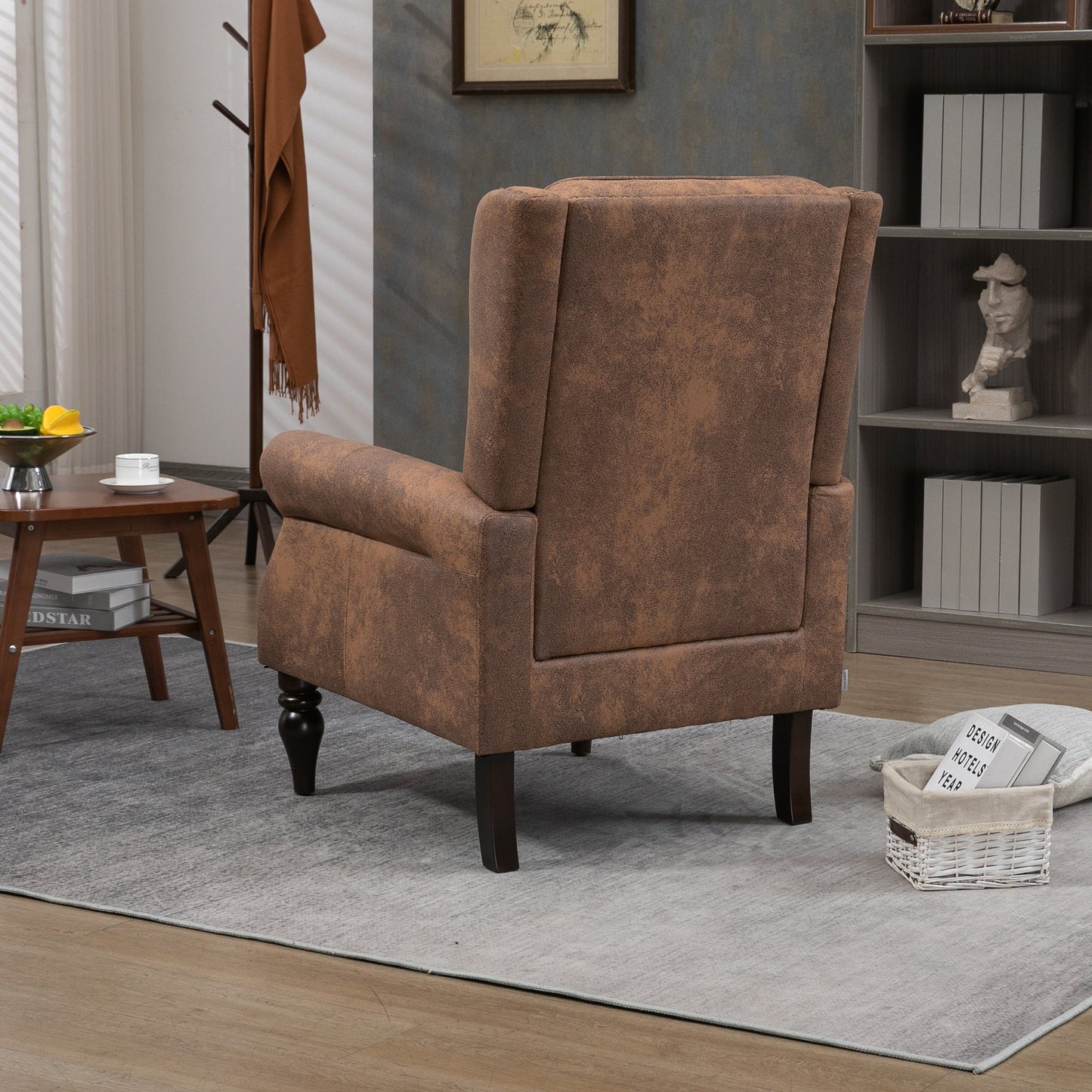 Wood Frame Armchair - Modern Accent Chair