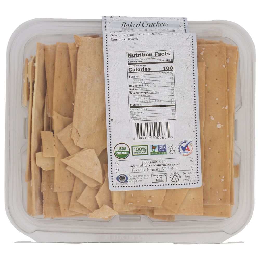 FIREHOOK Seasalt Baked Cracker - 7 oz of Crispy, Simple Delight| Tasty