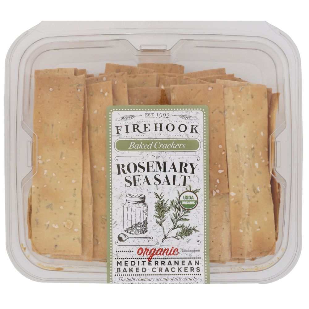 FIREHOOK Rosemary Baked Cracker - Delicious Snack|Bold Rosemary Flavor