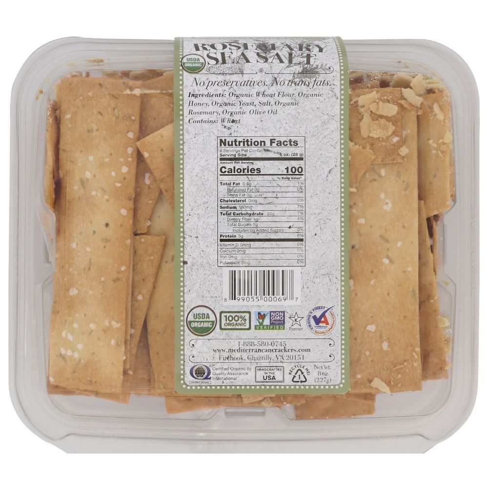 FIREHOOK Rosemary Baked Cracker - Delicious Snack|Bold Rosemary Flavor