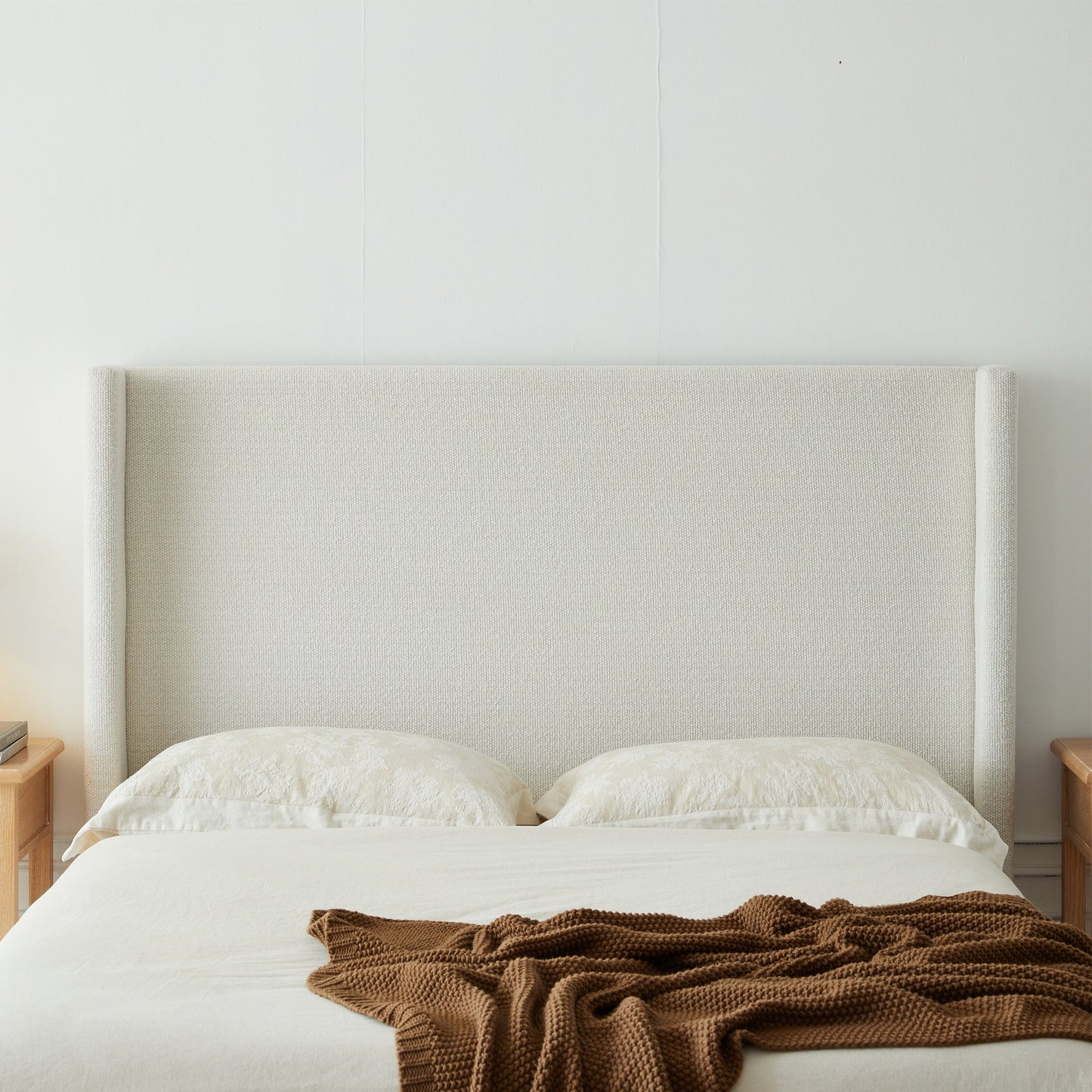 Hale Upholstered Wingback Bed Size King