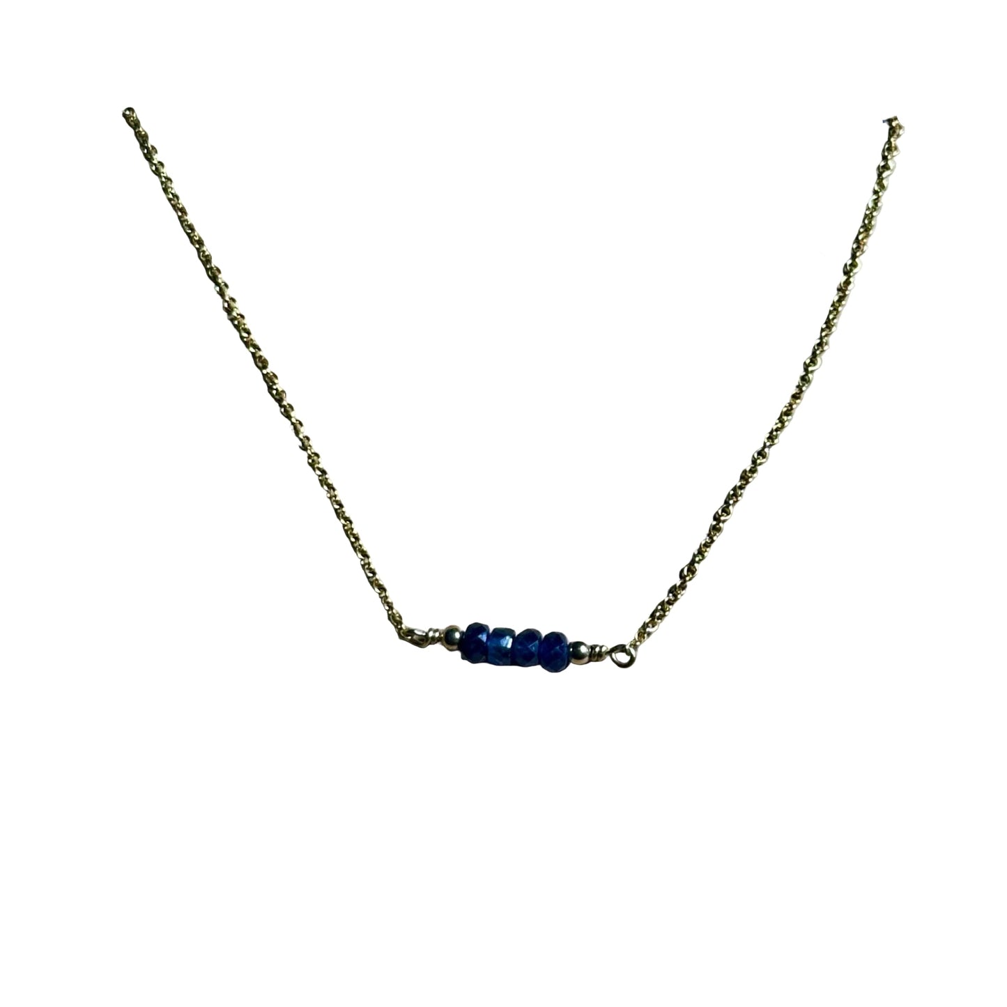 Bertoni September Birthstone Necklace – Sapphire Healing Crystal Jewelry