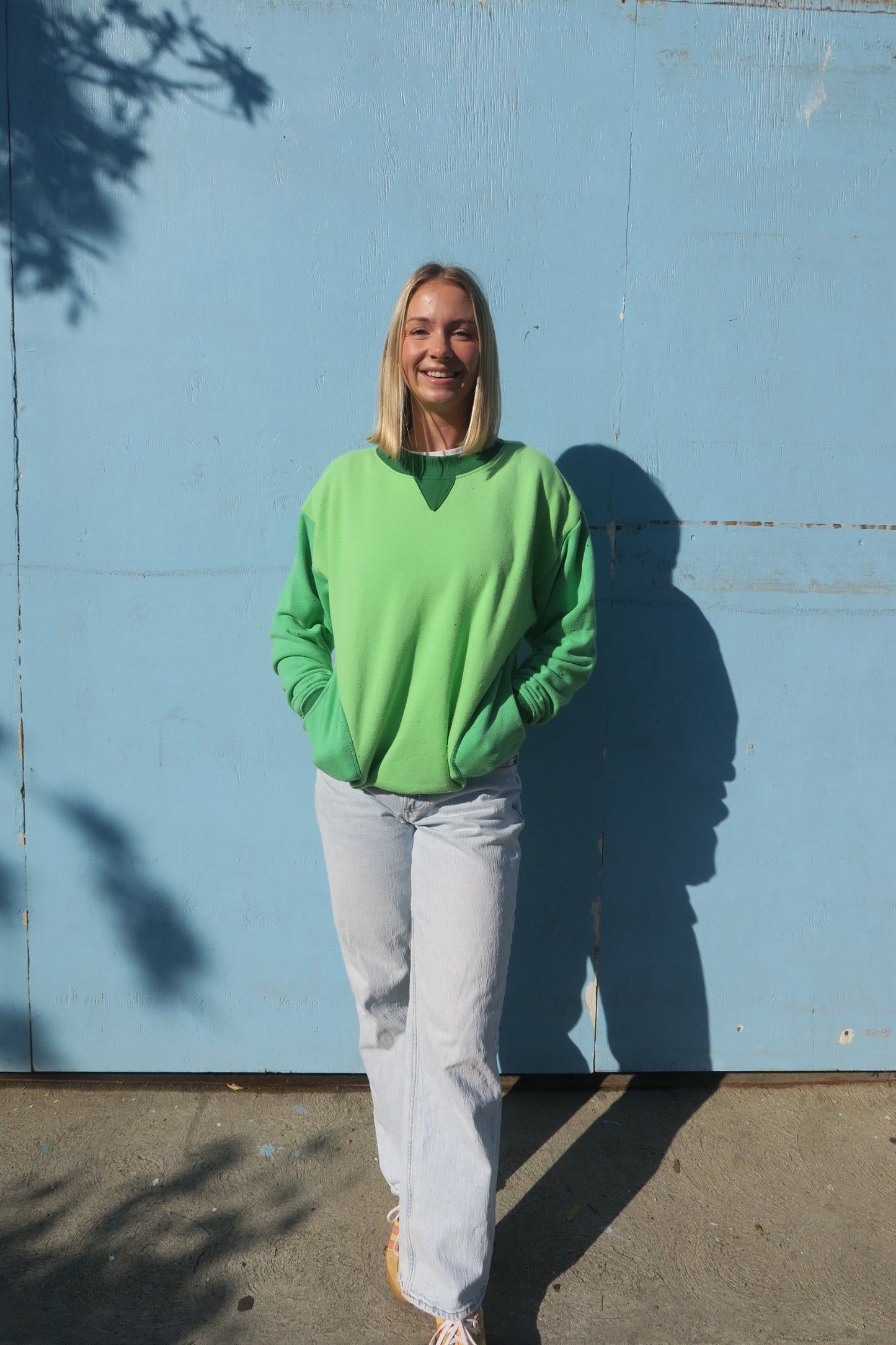 The 50 Shades of Green Pocket Crew (Large and XL's Left)