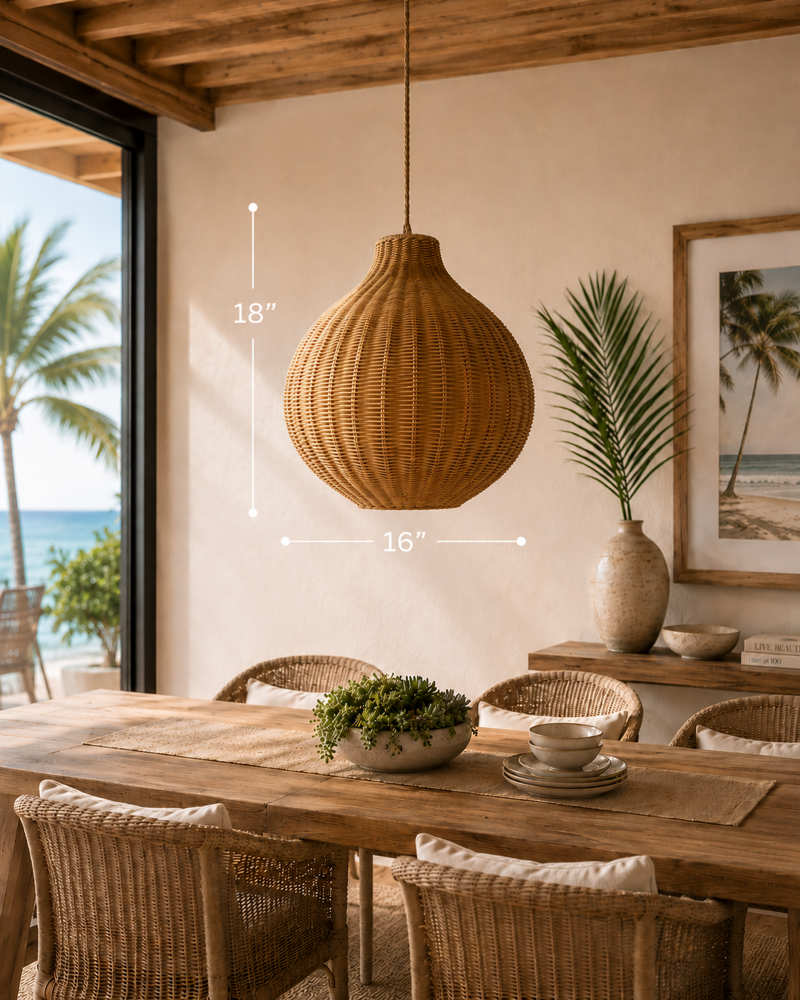 Coconut Groove Pendant