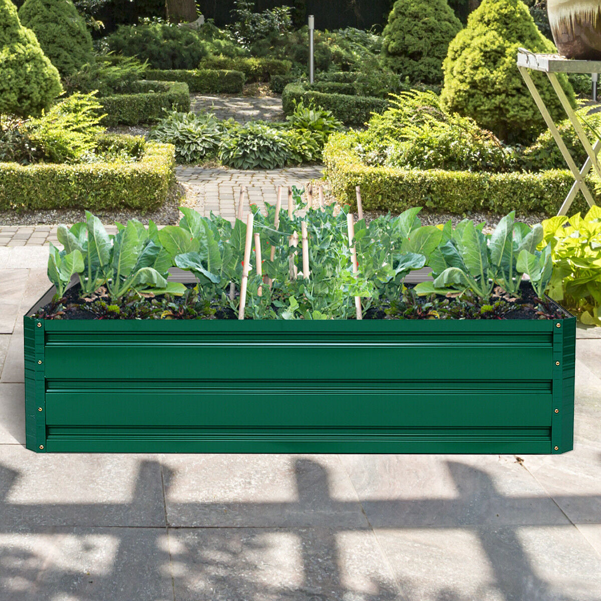 47.5 Inch Patio Raised Garden Bed Vegetable Flower Planter