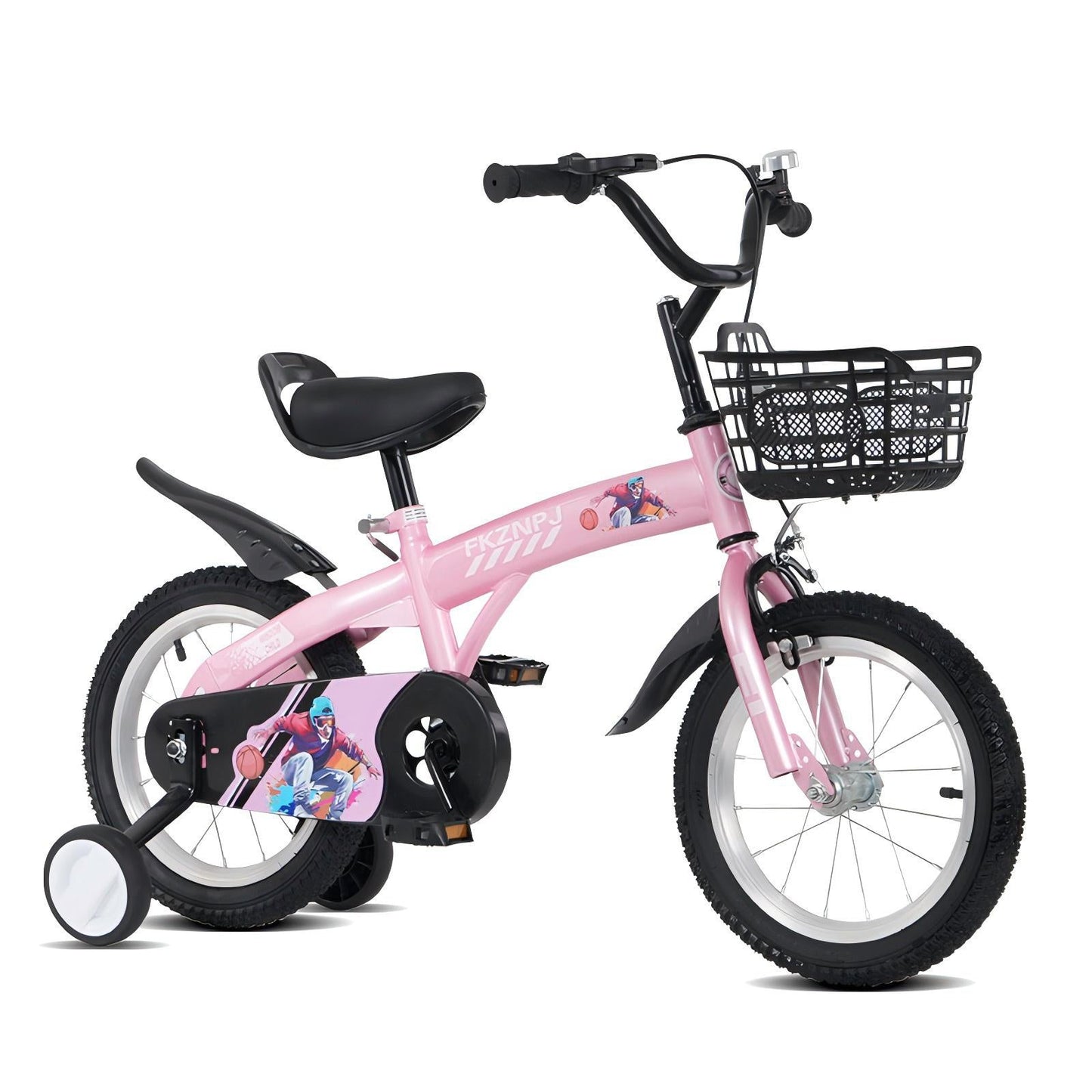 FKZNPJ 16 Inch Sporty Kids Bike With Training Wheels