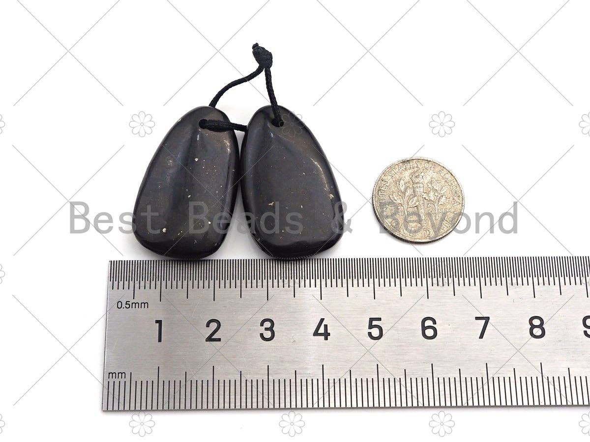 Triangle Shape Shungite stone for EMF Protection, Shungite Authentic Stone, Healing Energy, Meditation, Protection,18x32mm, sku#U991