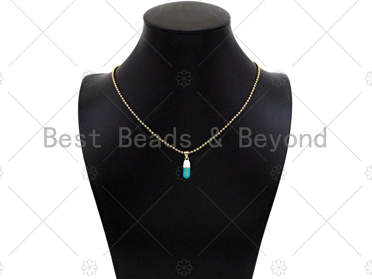 Enamel Colorful Pill Shape Pendant Charm,Kiss Word Pink Turquoise Black Cobalt RedEnamel Jewelry,6x17mm,Sku#LK282