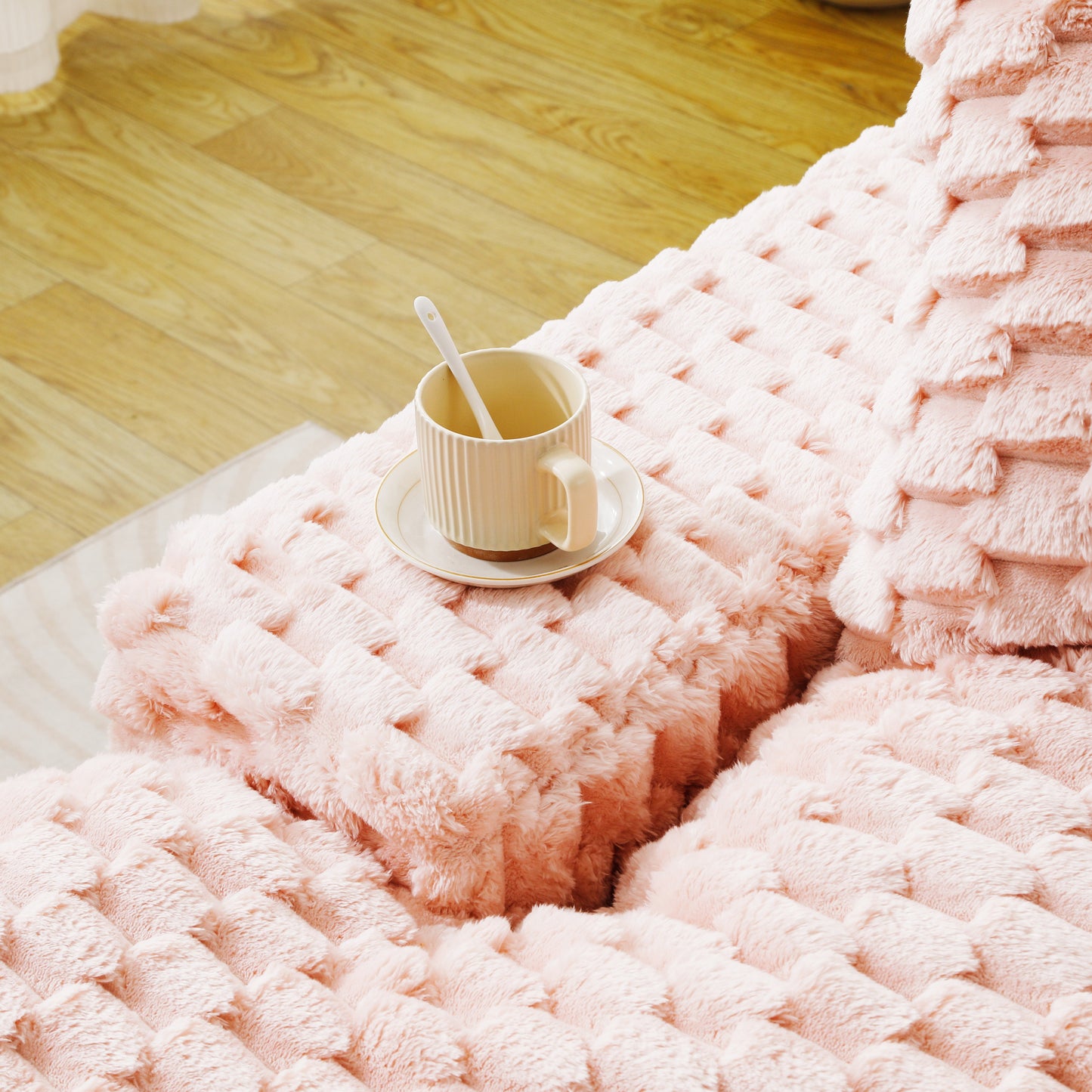 Pink Turtle Velvet Versatile Sofa
