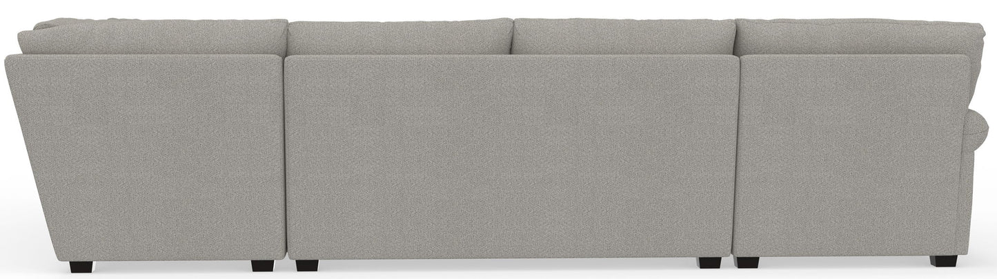 Livingston - Sectional With Comfort Coil Seating, 40" Cocktail Ottoman And Accent Pillows Included