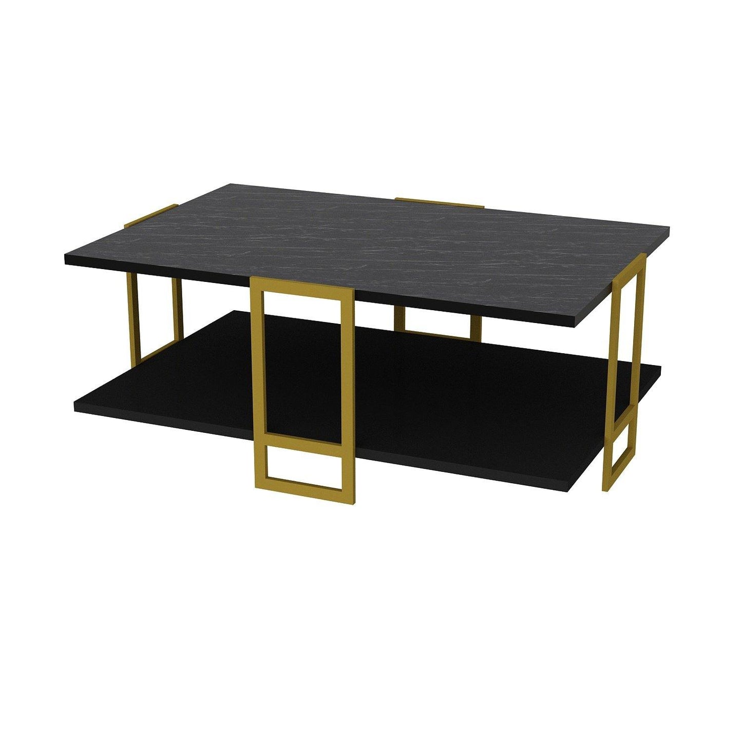 Polka Metal Wood Coffee Table
