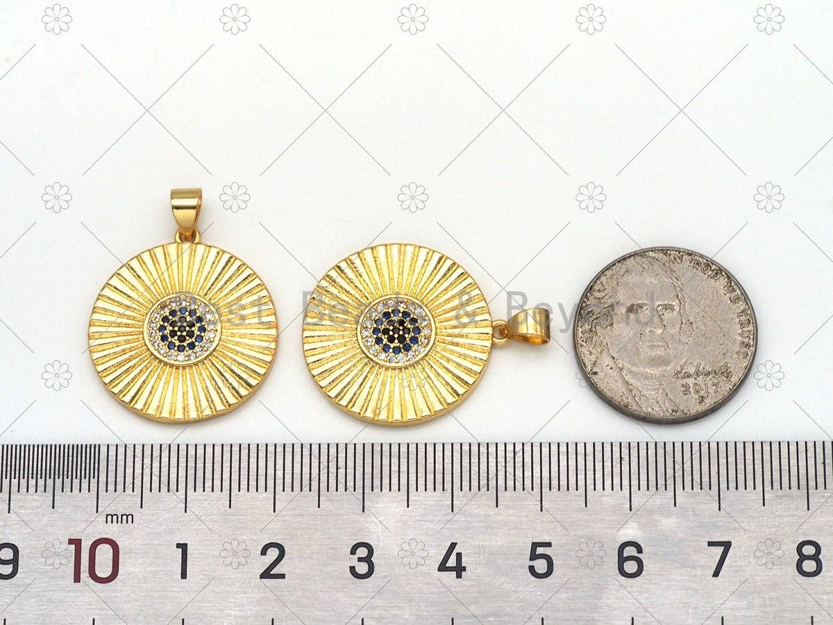 CZ Evil Eye Charm, Sku#LK561