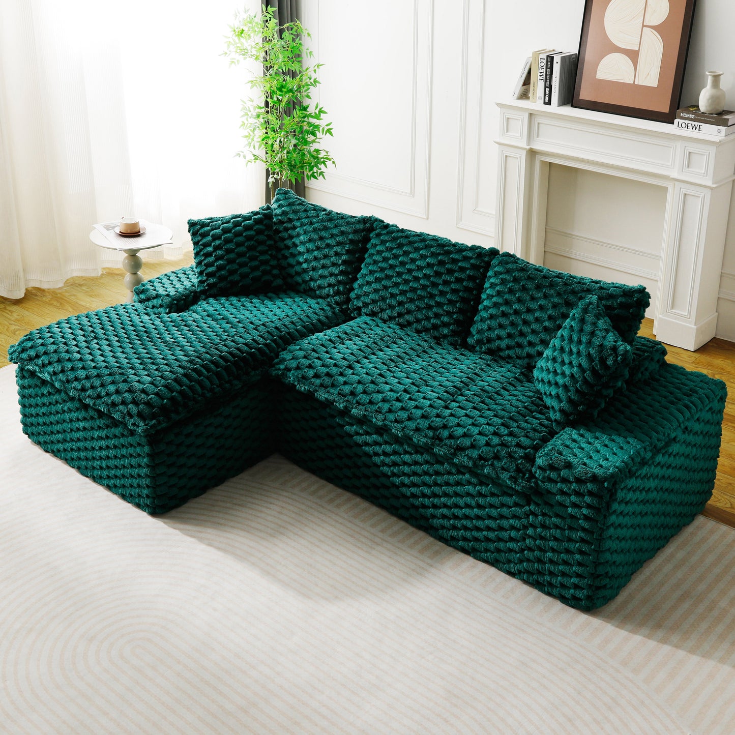 Green Turtle Velvet Versatile Sofa